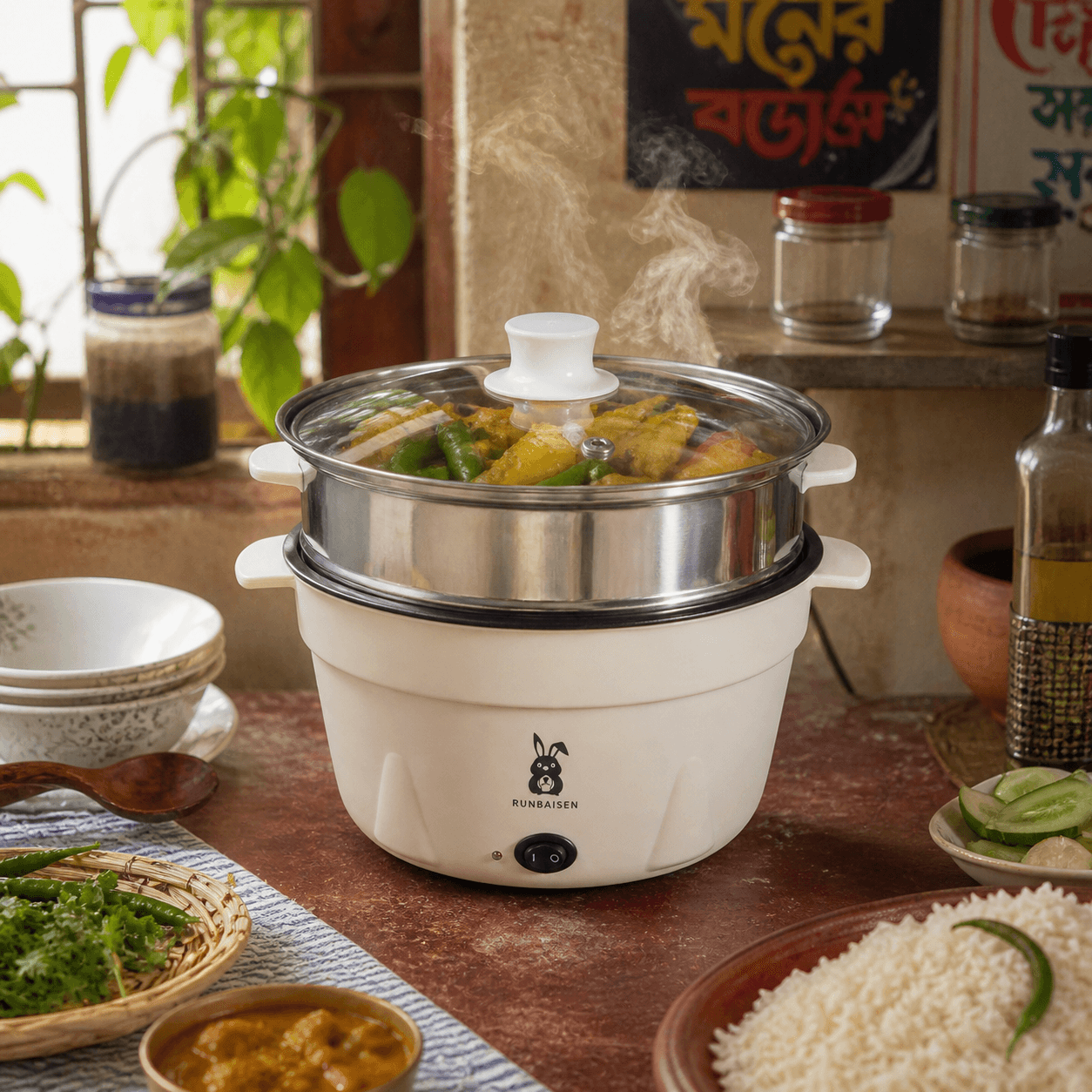 Electric Cooking Pot 5.5L 4